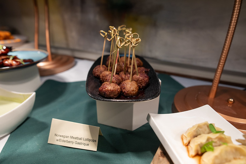 Plated food at the University Club