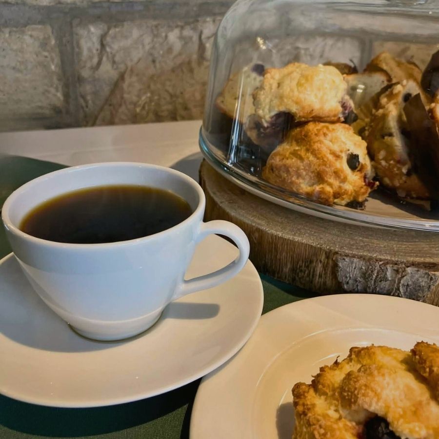 University Club coffee and pastry